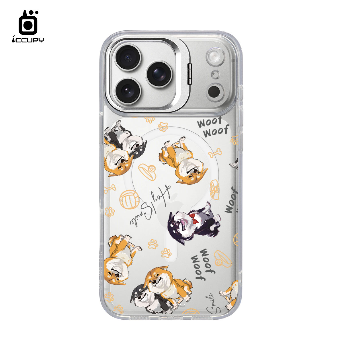 【柴犬兄弟C】防摔立架手機殼(透明) For iPhone 17 Pro Max 6.9吋