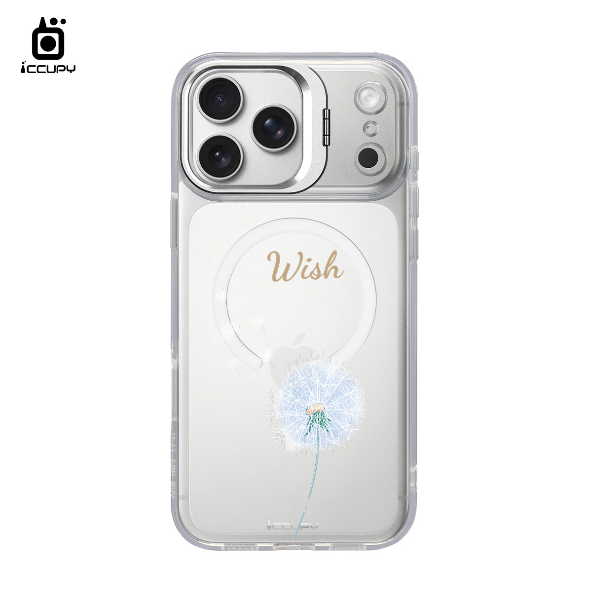 【浪漫花卉｜蒲公英2B】防摔立架手機殼(透明) For iPhone 17 Pro Max 6.9吋