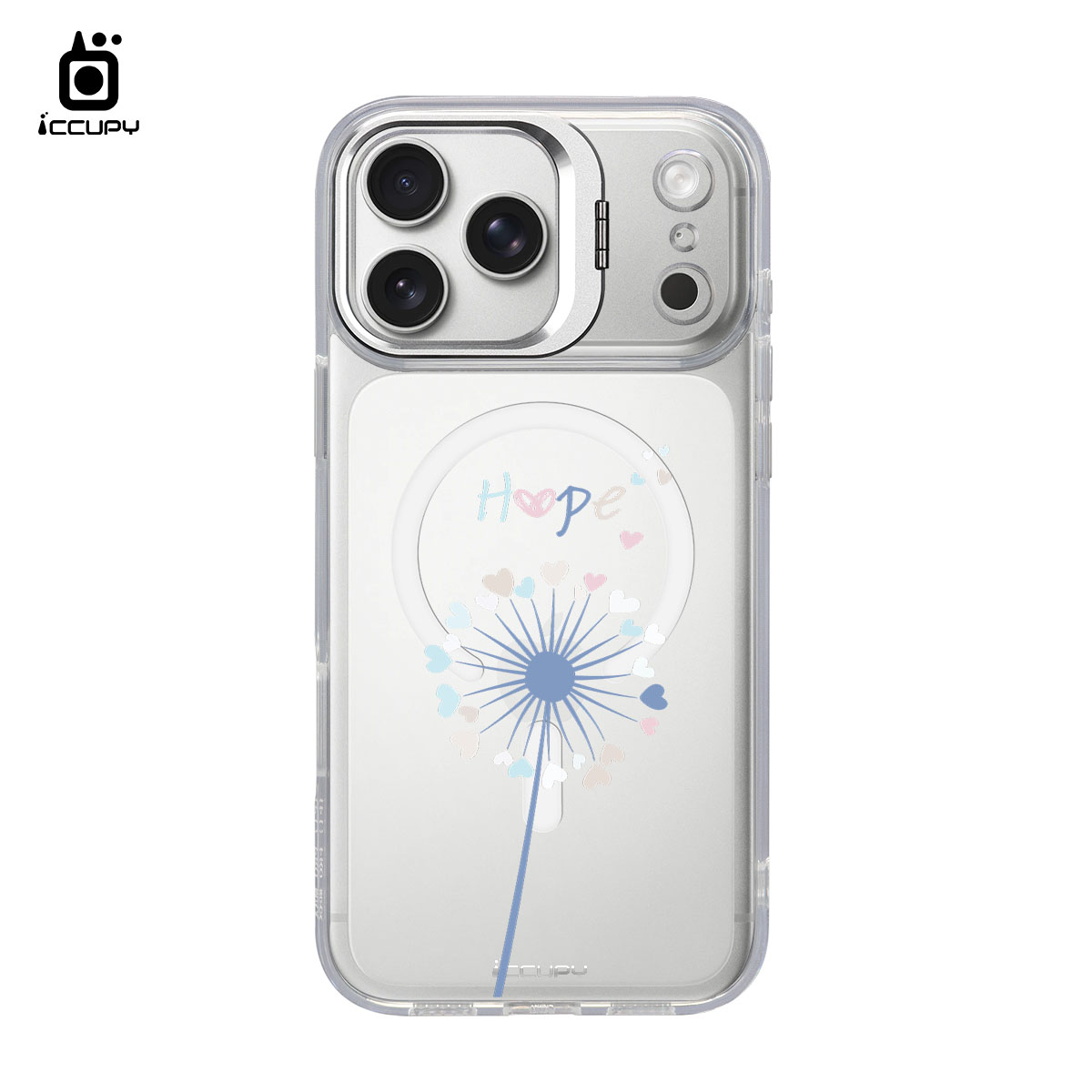 【浪漫花卉｜蒲公英3A】防摔立架手機殼(透明) For iPhone 17 Pro Max 6.9吋