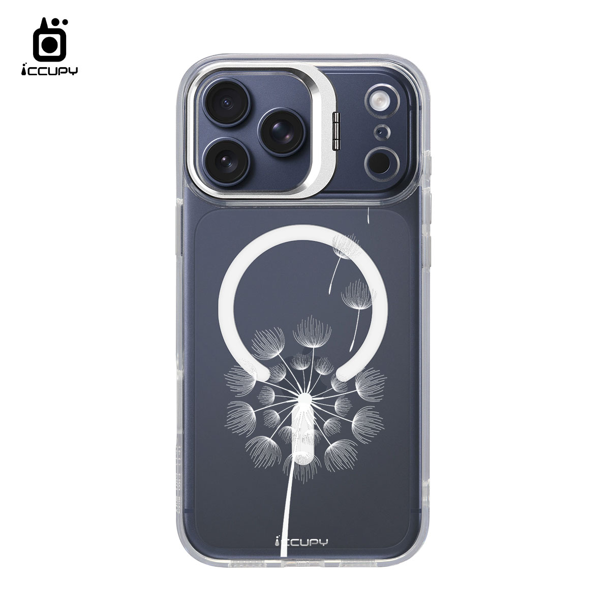 【浪漫花卉|蒲公英4】防摔立架手機殼(透明) For iPhone 17 Pro Max 6.9吋