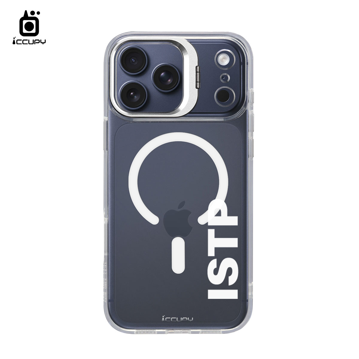 【MBTI｜字母系列-ISTP 鑑賞家(白色)】防摔立架手機殼(透明) For iPhone 17 Pro Max 6.9吋