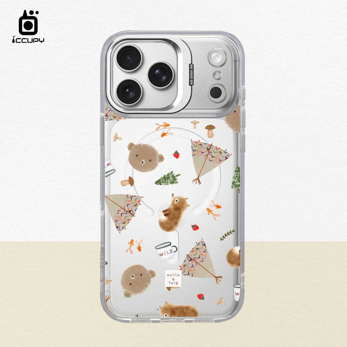 【森森物語｜露營時光】防摔立架手機殼(透明) For iPhone 17 Pro Max 6.9吋