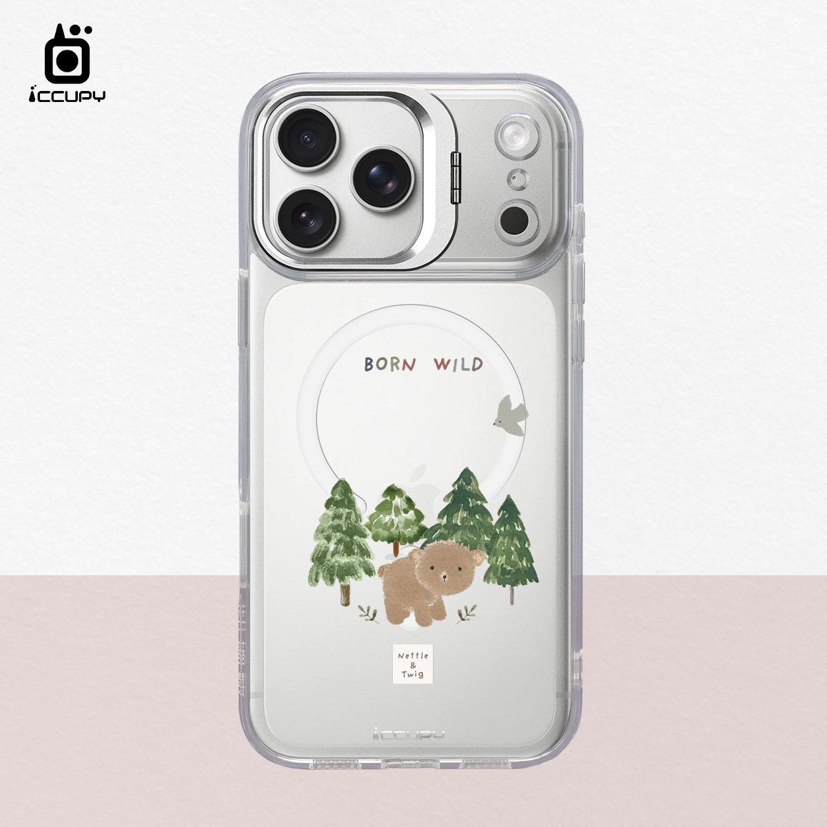 【森森物語｜森林小熊】防摔立架手機殼(透明) For iPhone 17 Pro Max 6.9吋