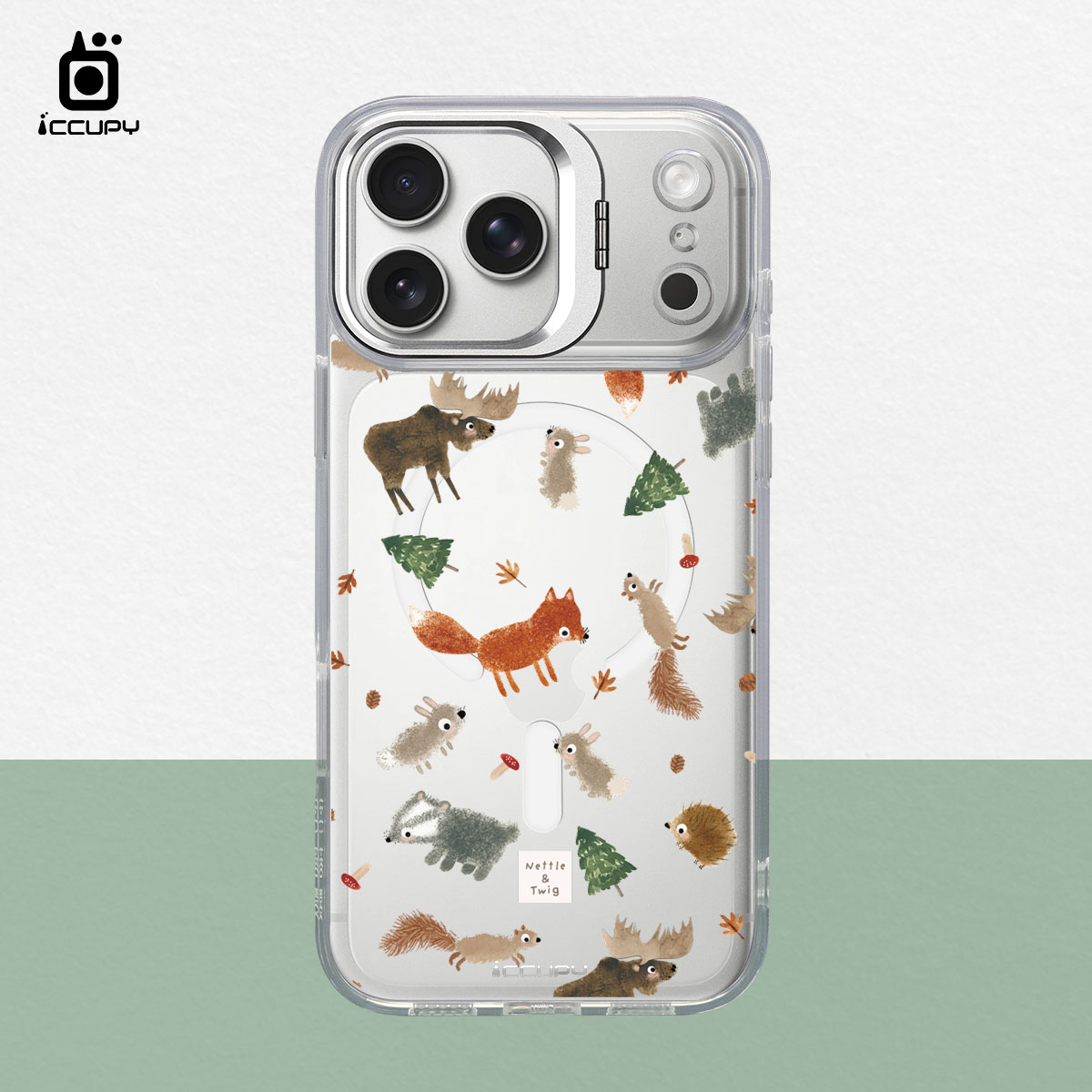 【森森物語｜森林見面會】防摔立架手機殼(透明) For iPhone 17 Pro Max 6.9吋