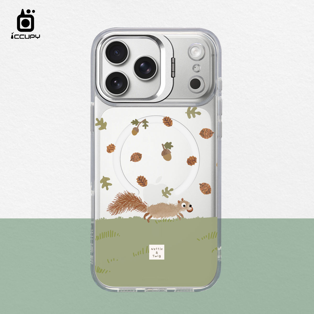 【森森物語｜小松鼠】防摔立架手機殼(透明) For iPhone 17 Pro Max 6.9吋