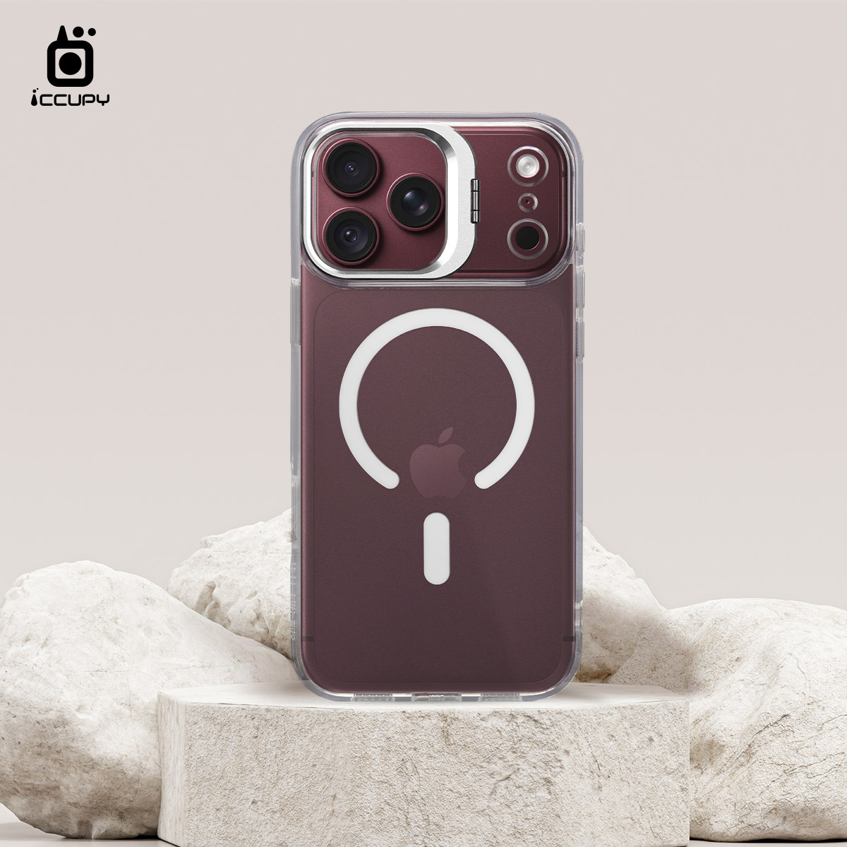【iCCUPY黑占盾】防摔立架手機殼(透明) For Apple iPhone 18 Pro Max 6.9吋