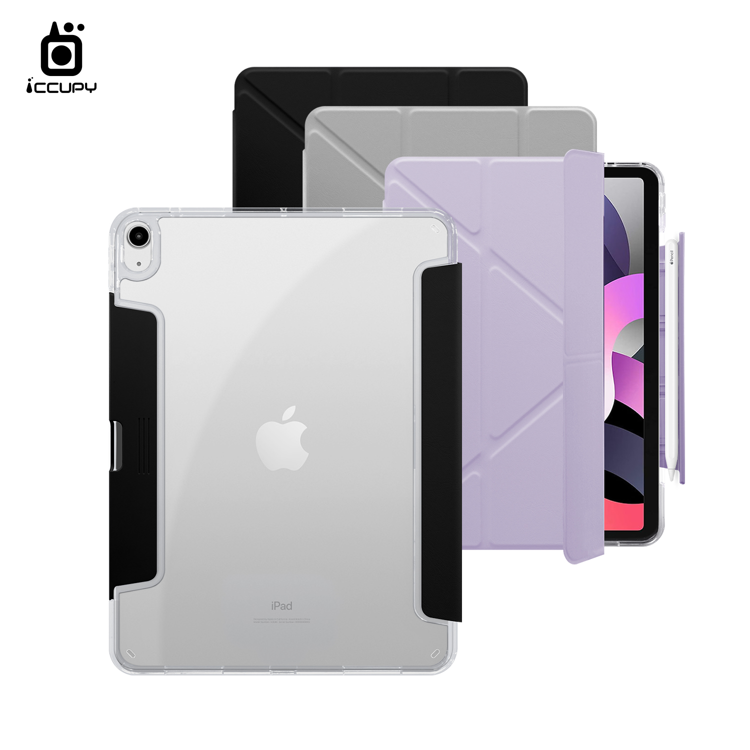 【iCCUPY黑占盾For iPad】黑占盾平板HD系列-隱藏式抽屜筆槽(共三色) For iPad 10.9吋 第10代 (2022)