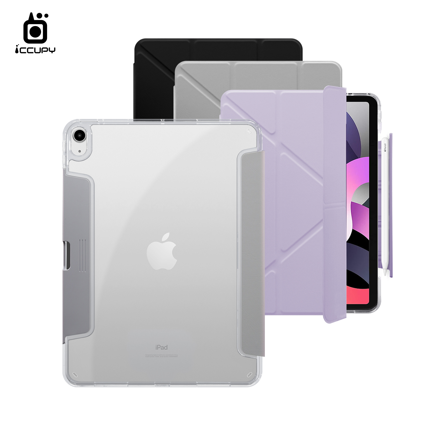 【iCCUPY黑占盾For iPad】黑占盾平板HD系列-隱藏式抽屜筆槽(共三色) For iPad 第10代 10.9吋