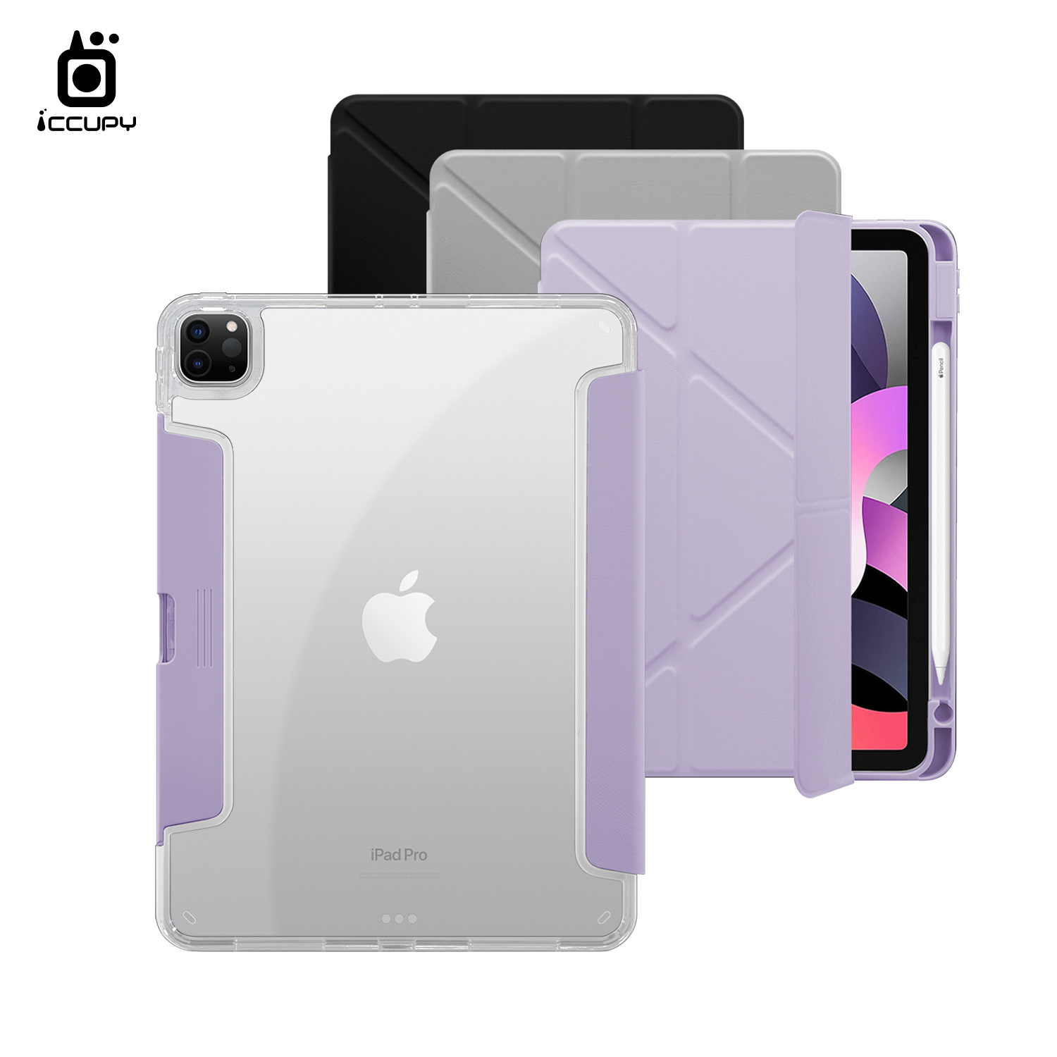 【iCCUPY黑占盾For iPad】黑占盾平板HD系列-隱藏式抽屜筆槽(共三色) For iPad Pro(2020) 11吋