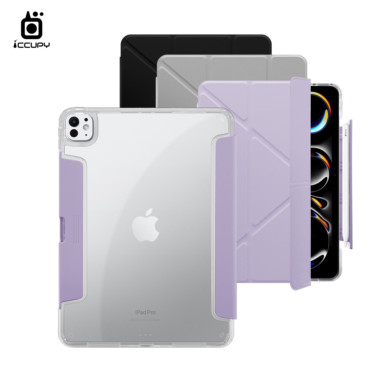 【iCCUPY黑占盾For iPad】黑占盾平板HD系列-隱藏式抽屜筆槽(共三色) For iPad Pro 11吋 M5 (2025)