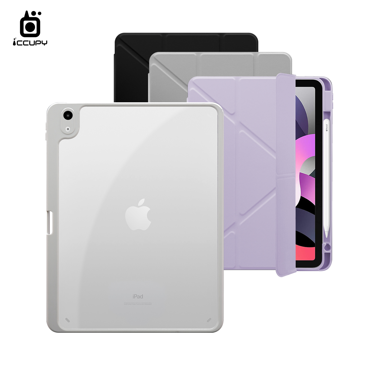 【iCCUPY黑占盾For iPad】黑占盾平板SN系列-卡扣式拆裝兩用(共三色) For iPad 第10代 10.9吋
