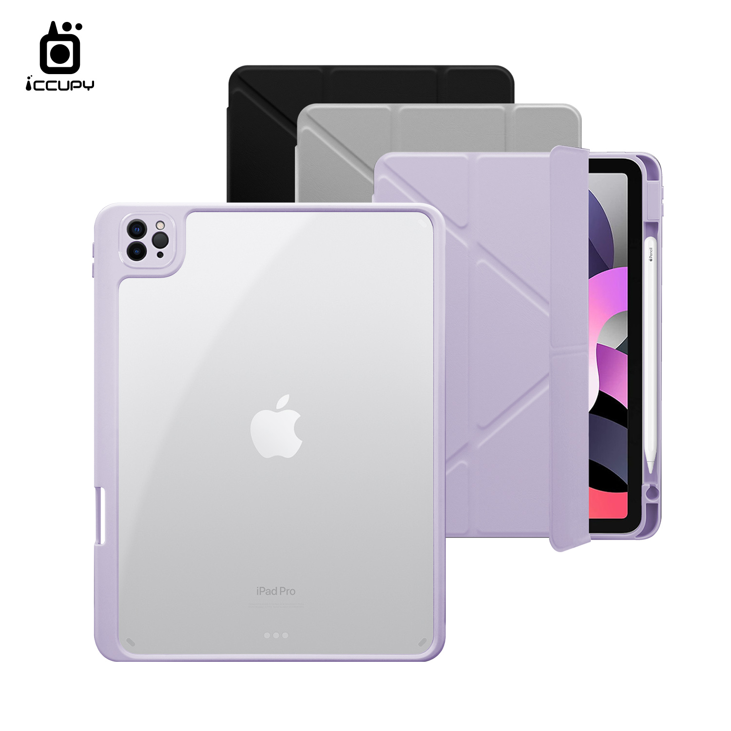 【iCCUPY黑占盾For iPad】黑占盾平板SN系列-卡扣式拆裝兩用(共三色) For iPad Pro(2020) 11吋