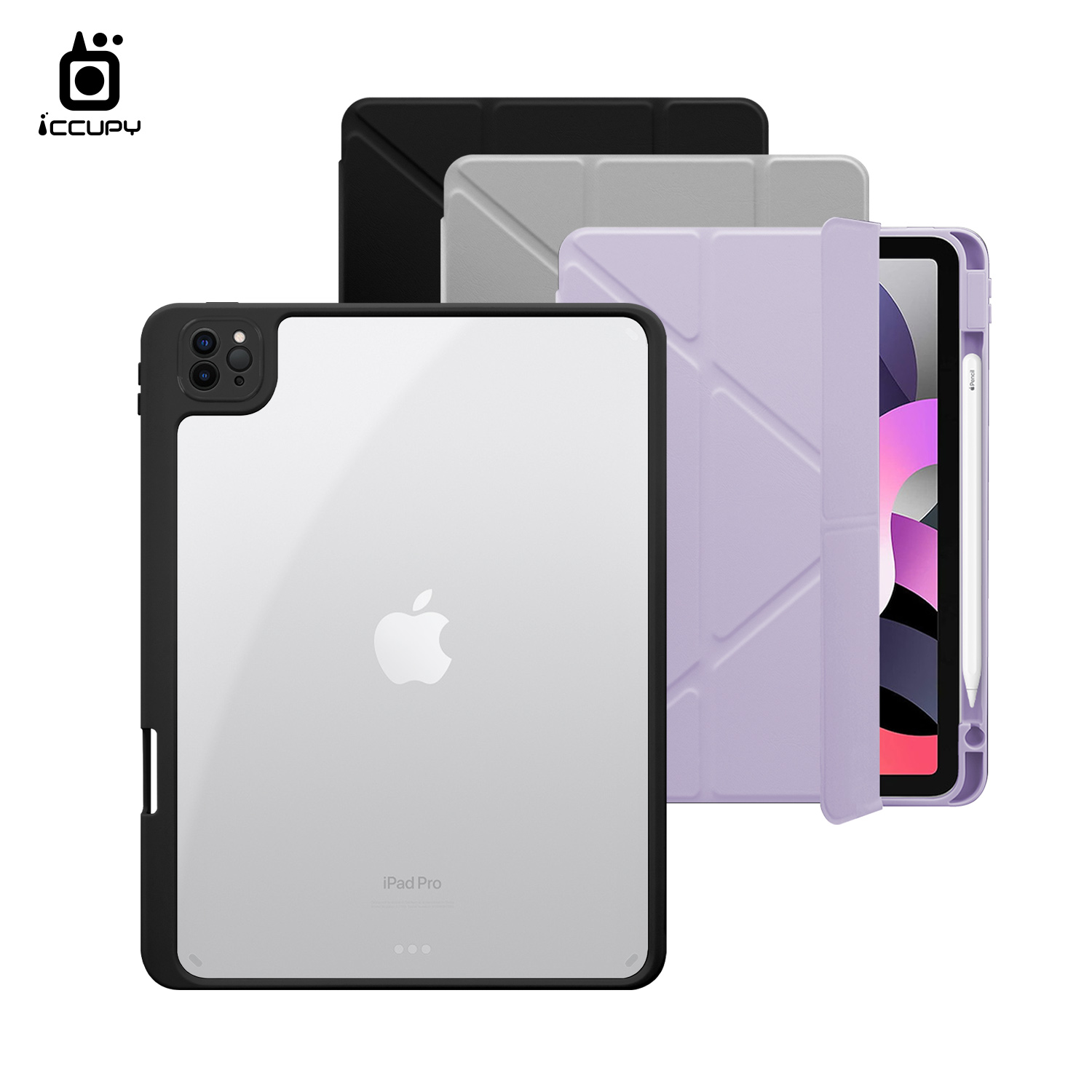 【iCCUPY黑占盾For iPad】黑占盾平板SN系列-卡扣式拆裝兩用(共三色) For iPad Pro(2022) 11吋