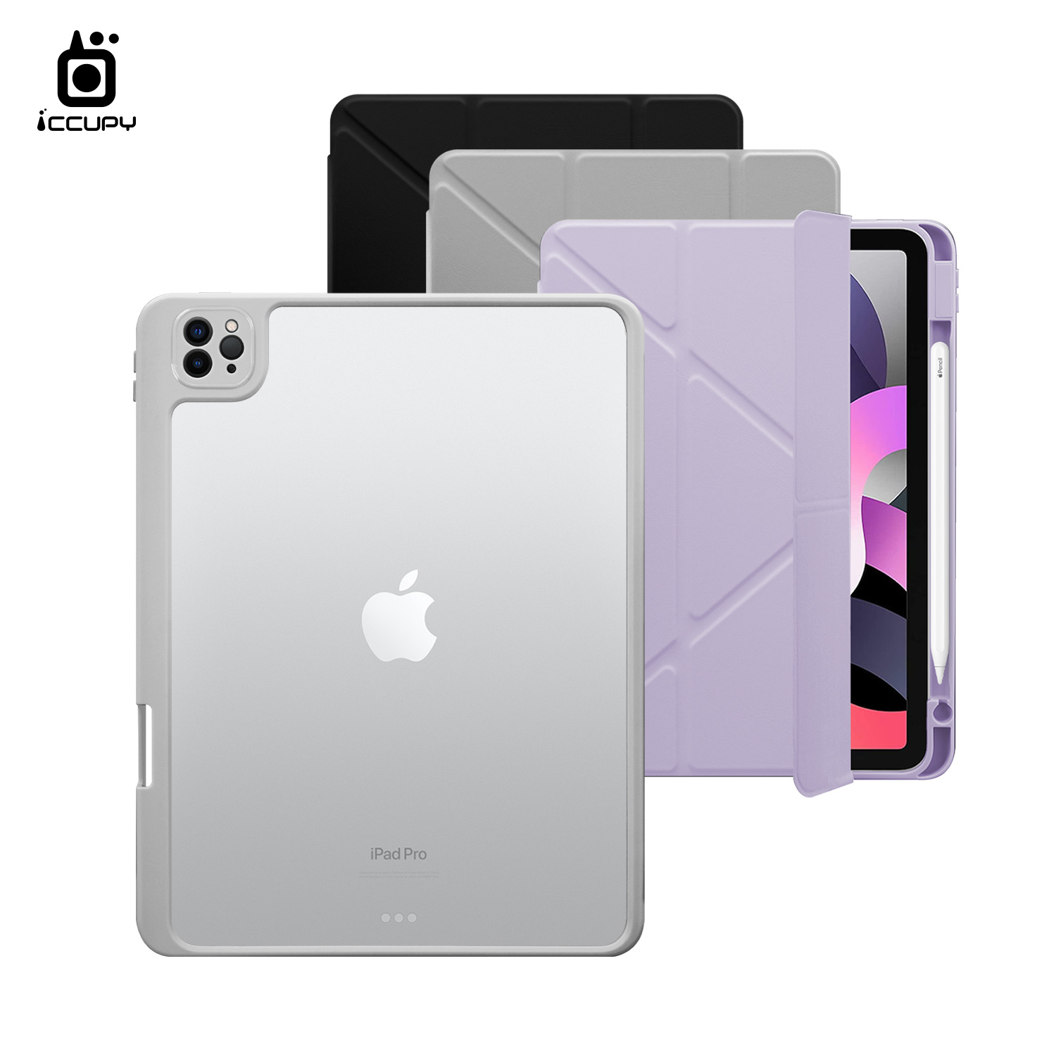 【iCCUPY黑占盾For iPad】黑占盾平板SN系列-卡扣式拆裝兩用(共三色) For iPad Pro(2021) 11吋