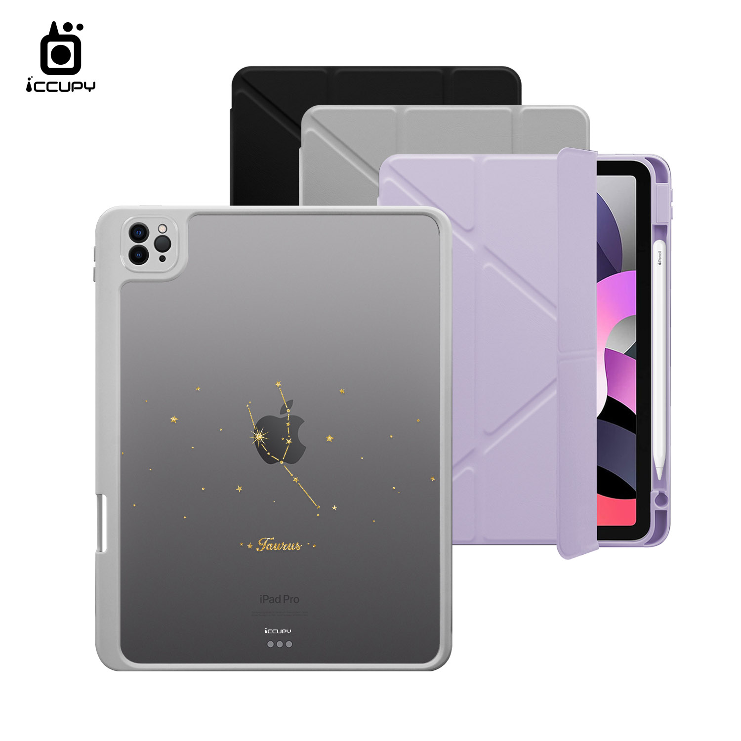 【星空-金牛座】黑占盾平板SN系列-卡扣式拆裝兩用(共三色) For iPad Pro(2020)11吋-黑占iCCUPY