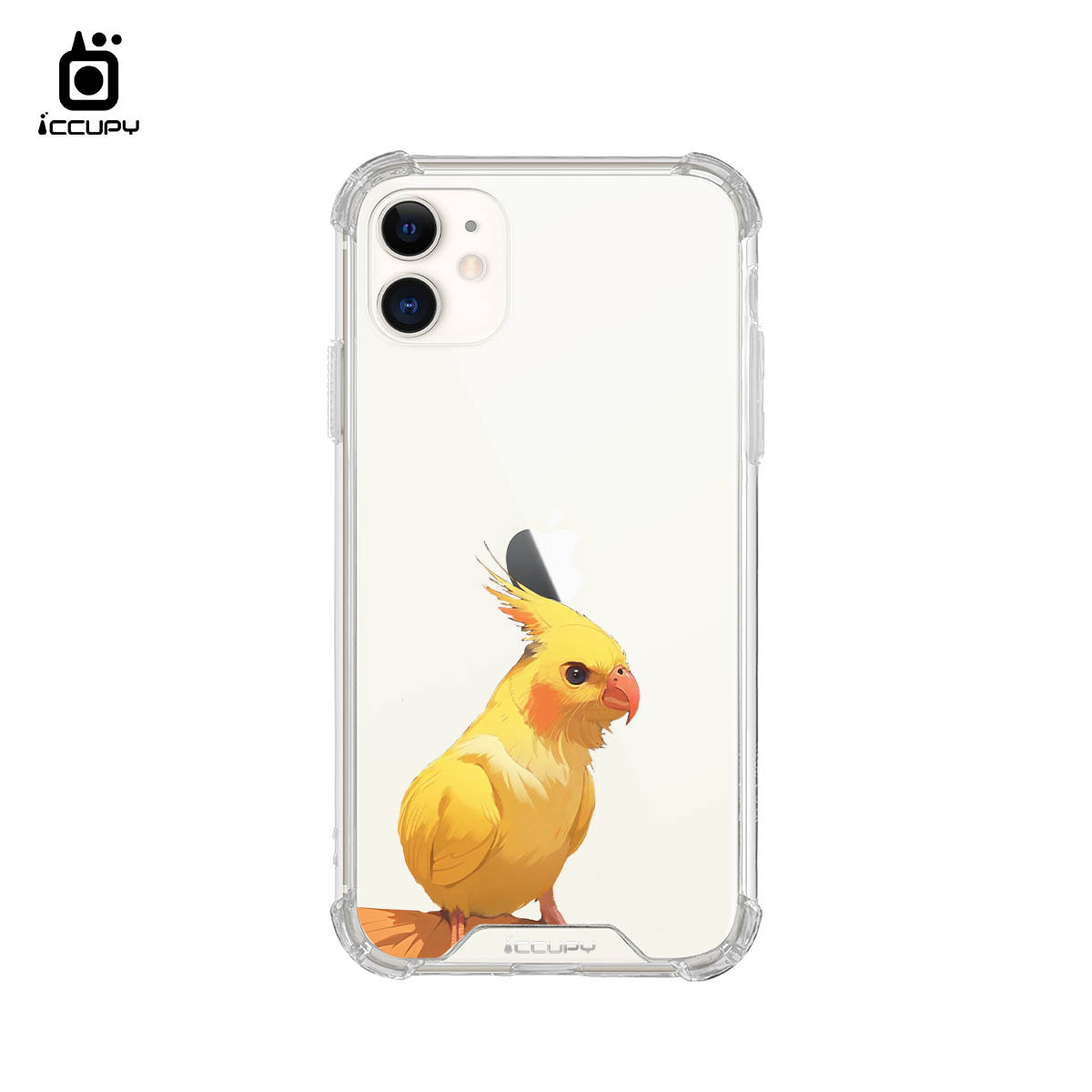 【韓系精緻似顏繪】IQ CASE 角粒殼 For iPhone 11-黑占iCCUPY