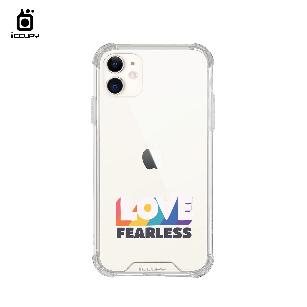 【LGBTQIA+🌈|勇敢愛】iQ CASE角粒殼 For iPhone 11 -黑占iCCUPY