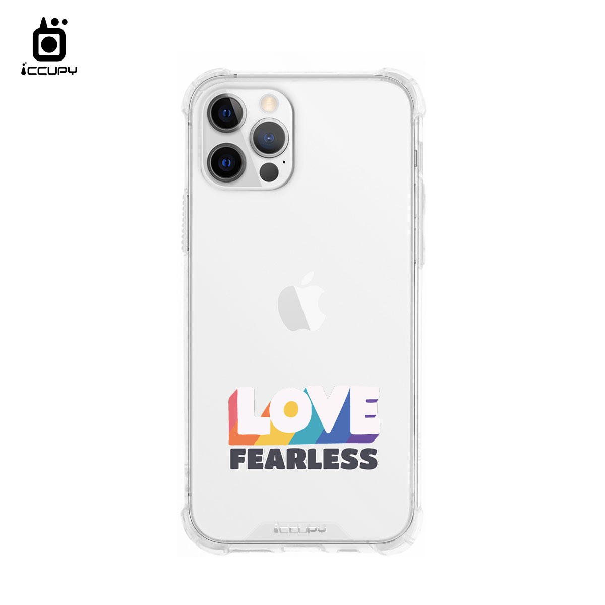 【LGBTQIA+🌈|勇敢愛】iQ CASE角粒殼 For iPhone 12 Pro Max-黑占iCCUPY