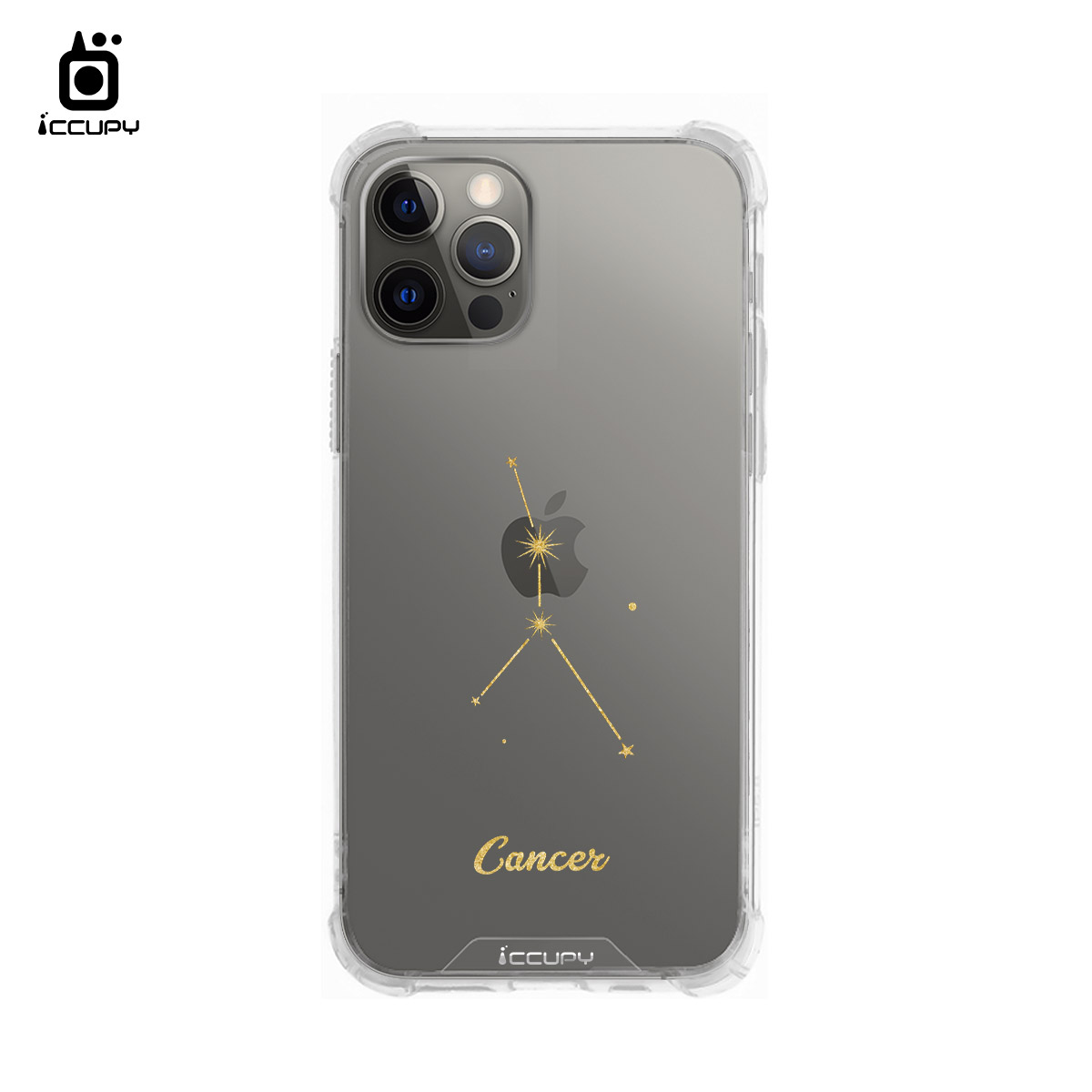 【星空-巨蟹座】iQ CASE角粒殼 For iPhone 12 Pro-黑占iCCUPY