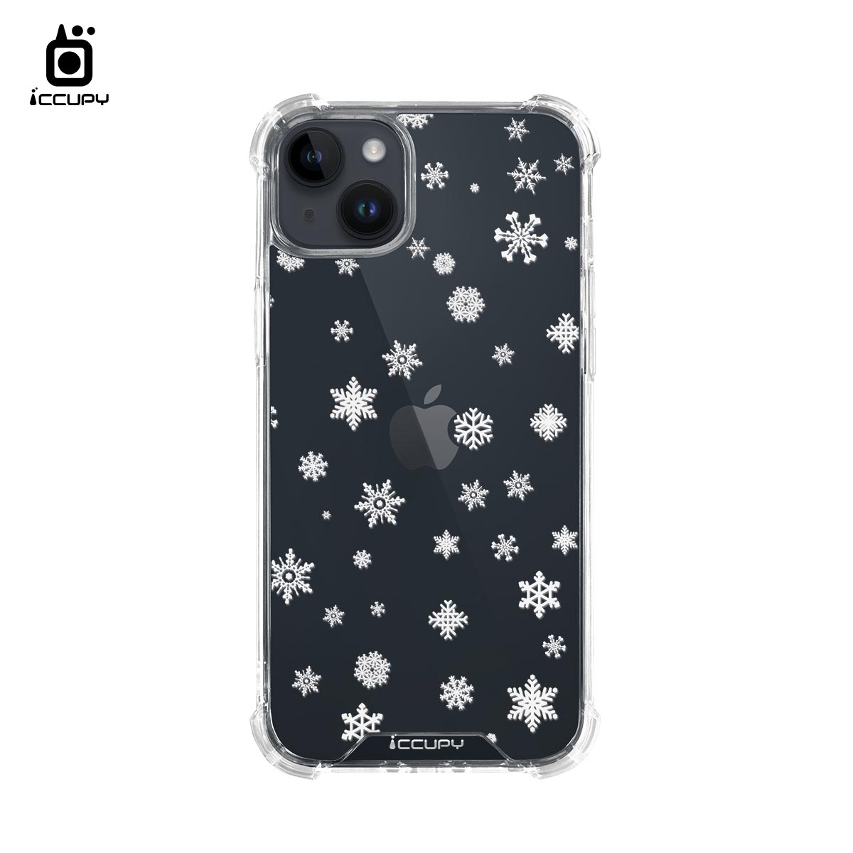 【雪花飄飄】iQ CASE角粒殼 For iPhone 14 Plus-黑占iCCUPY