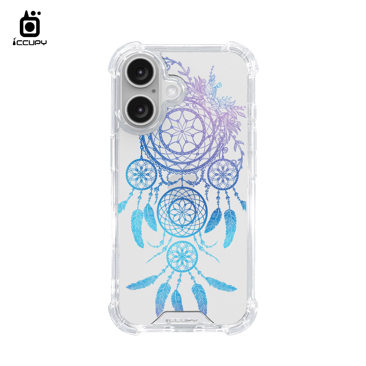 【捕夢網｜繁星-藍紫】IQ CASE 角粒殼 For iPhone 16-黑占iCCUPY