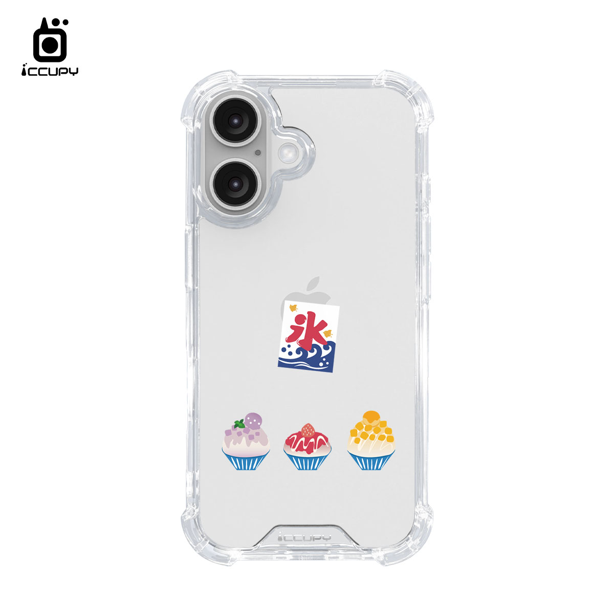 【台灣水果冰】iQ CASE角粒殼 For iPhone 16 -黑占iCCUPY