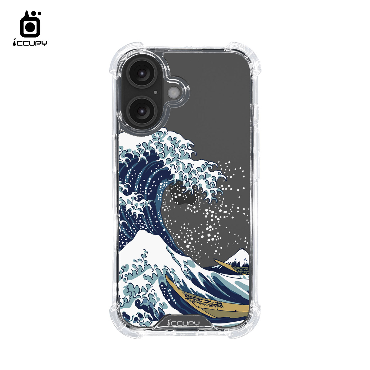 【浮世繪】IQ CASE 角粒殼 For iPhone 16-黑占iCCUPY