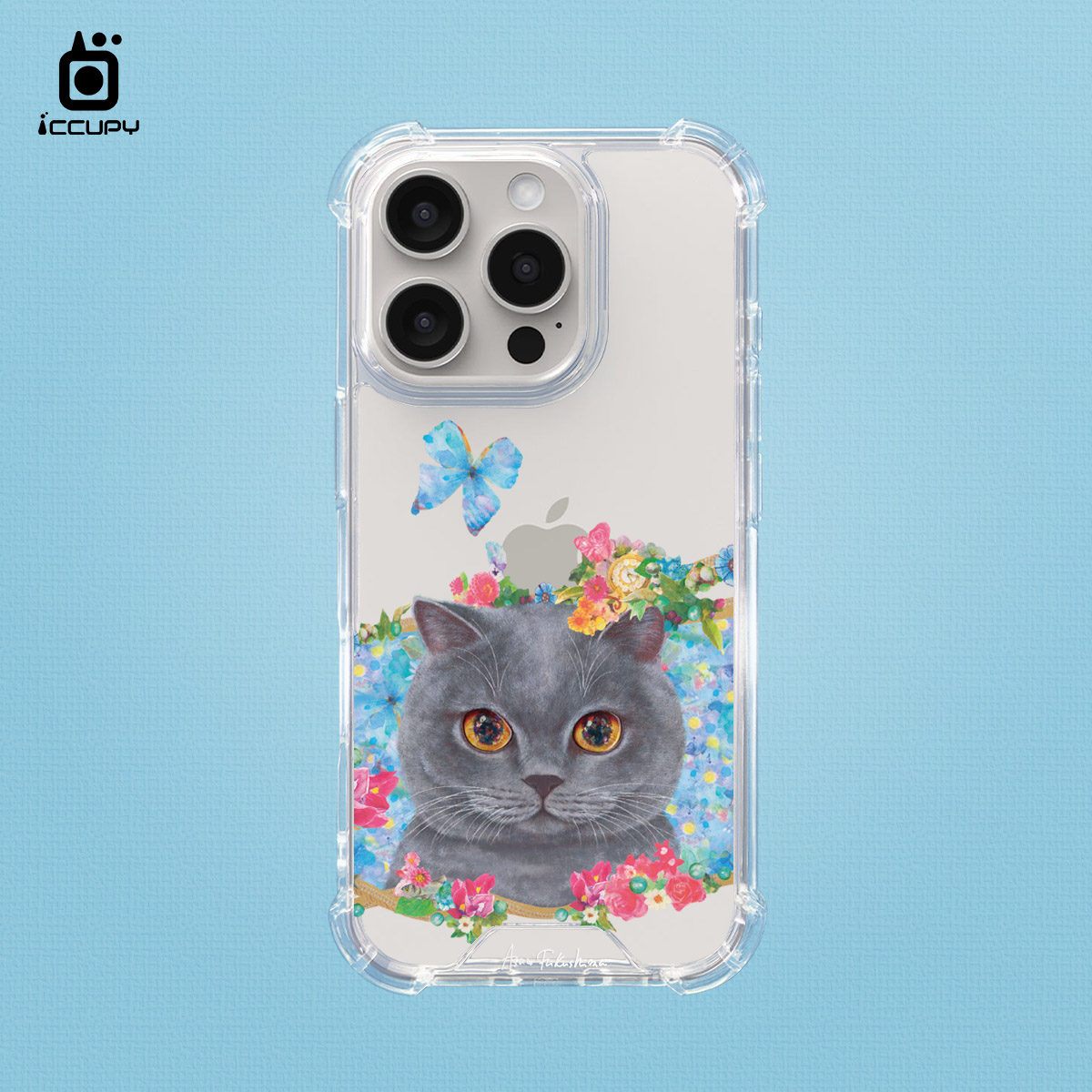 【猫の期待｜布魯透底】IQ CASE 角粒殼 For iPhone 16 Pro-黑占iCCUPY