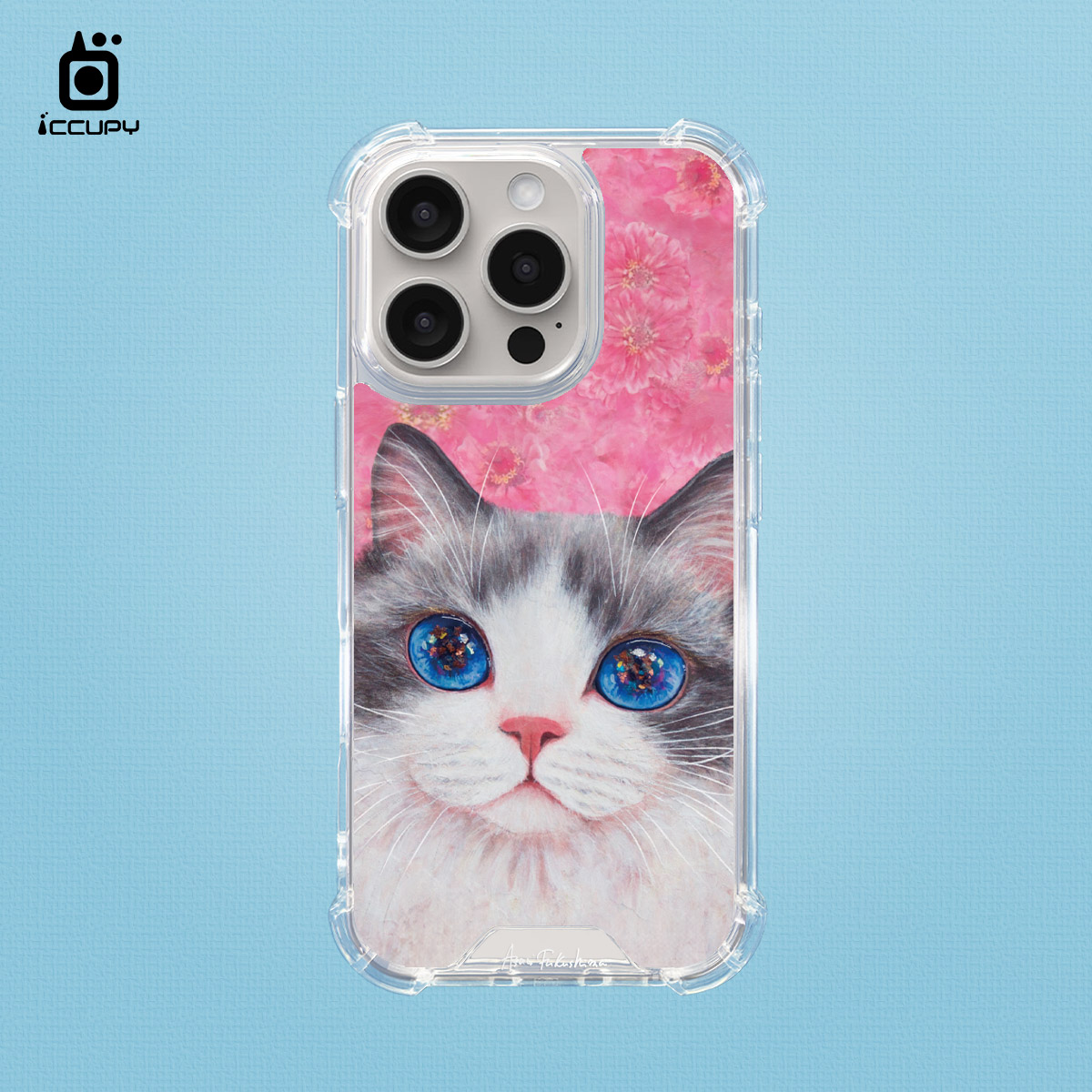 【猫の期待｜拉拉】IQ CASE 角粒殼 For iPhone 16 Pro-黑占iCCUPY