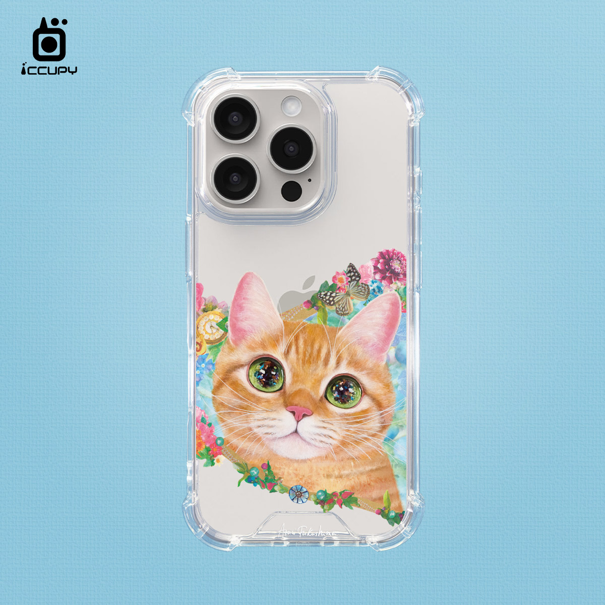 【猫の期待｜小秀透底】IQ CASE 角粒殼 For iPhone 16 Pro-黑占iCCUPY