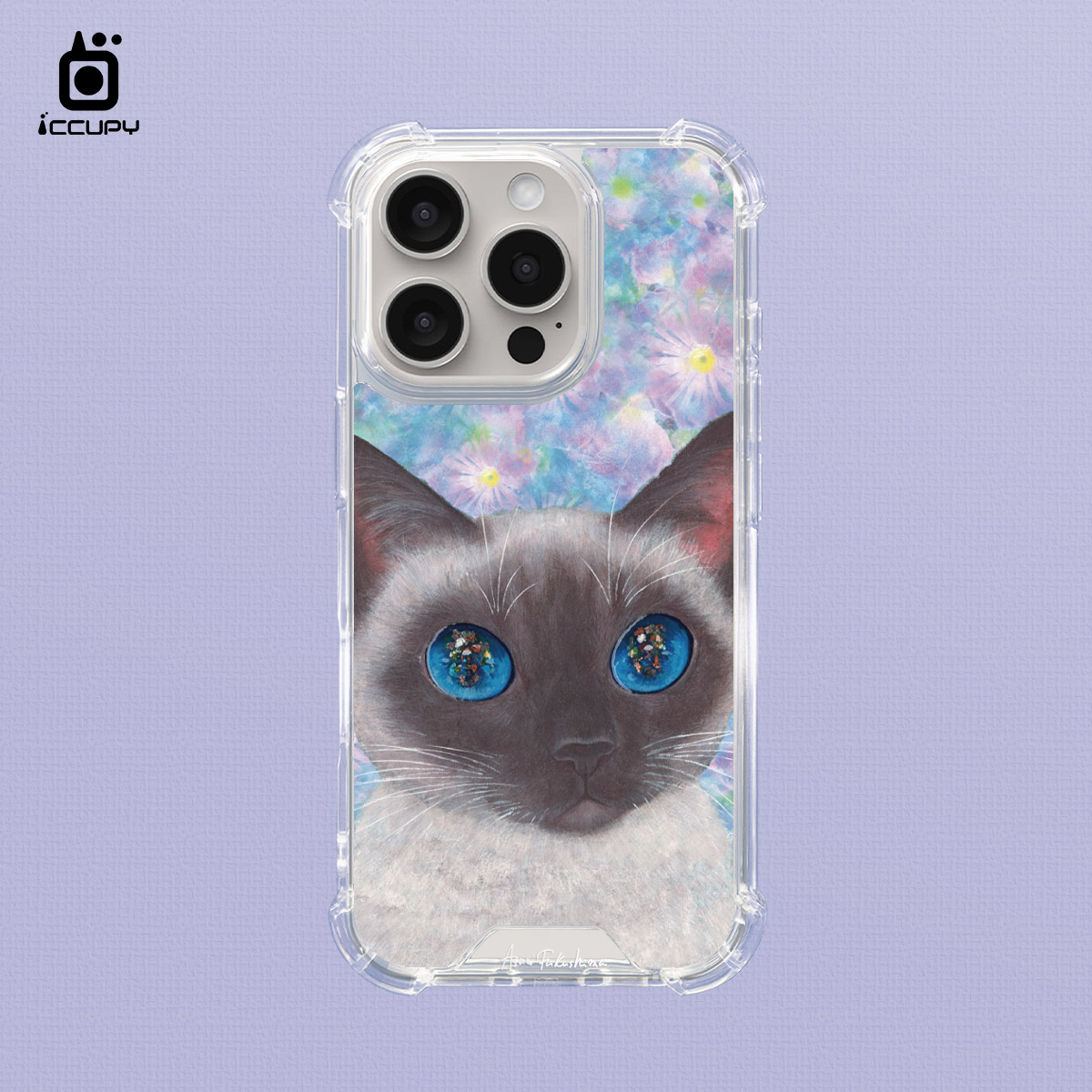 【猫の期待｜小雪美】IQ CASE 角粒殼 For iPhone 16 Pro-黑占iCCUPY