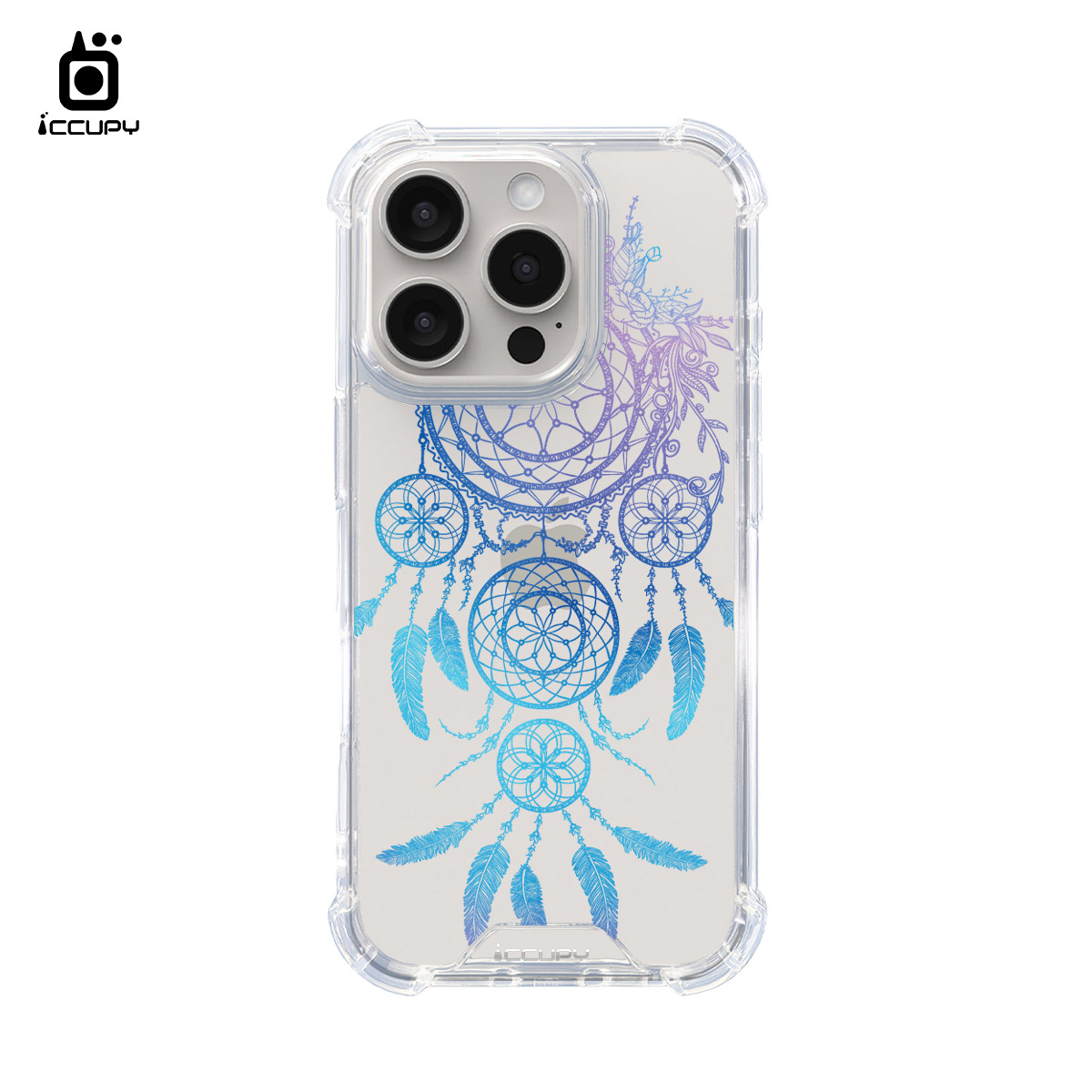 【捕夢網｜繁星-藍紫】IQ CASE 角粒殼 For iPhone 16 Pro Max-黑占iCCUPY