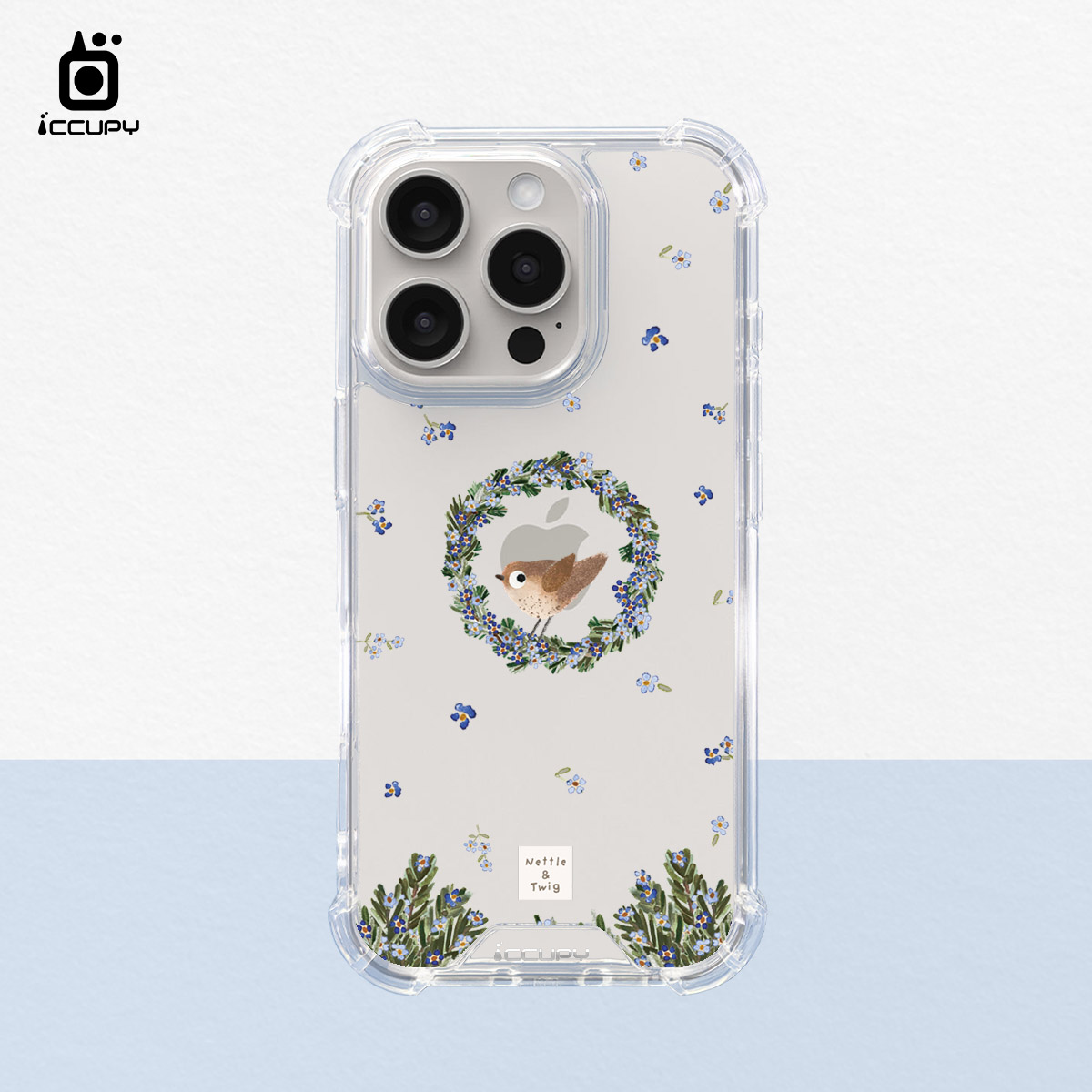 【森森物語｜鄉村鳥】IQ CASE 角粒殼 For iPhone 16 Pro-黑占iCCUPY