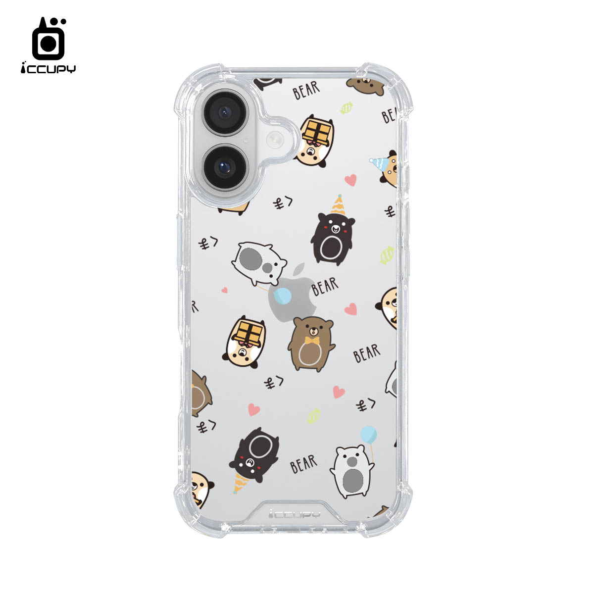 【熊貝貝A】IQ CASE 角粒殼 For iPhone 17-黑占iCCUPY