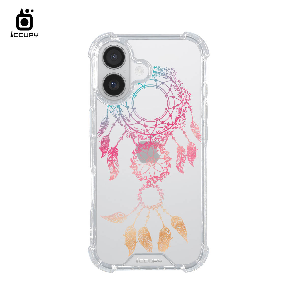 【捕夢網｜細雨-紅棕】IQ CASE 角粒殼 For iPhone 17-黑占iCCUPY