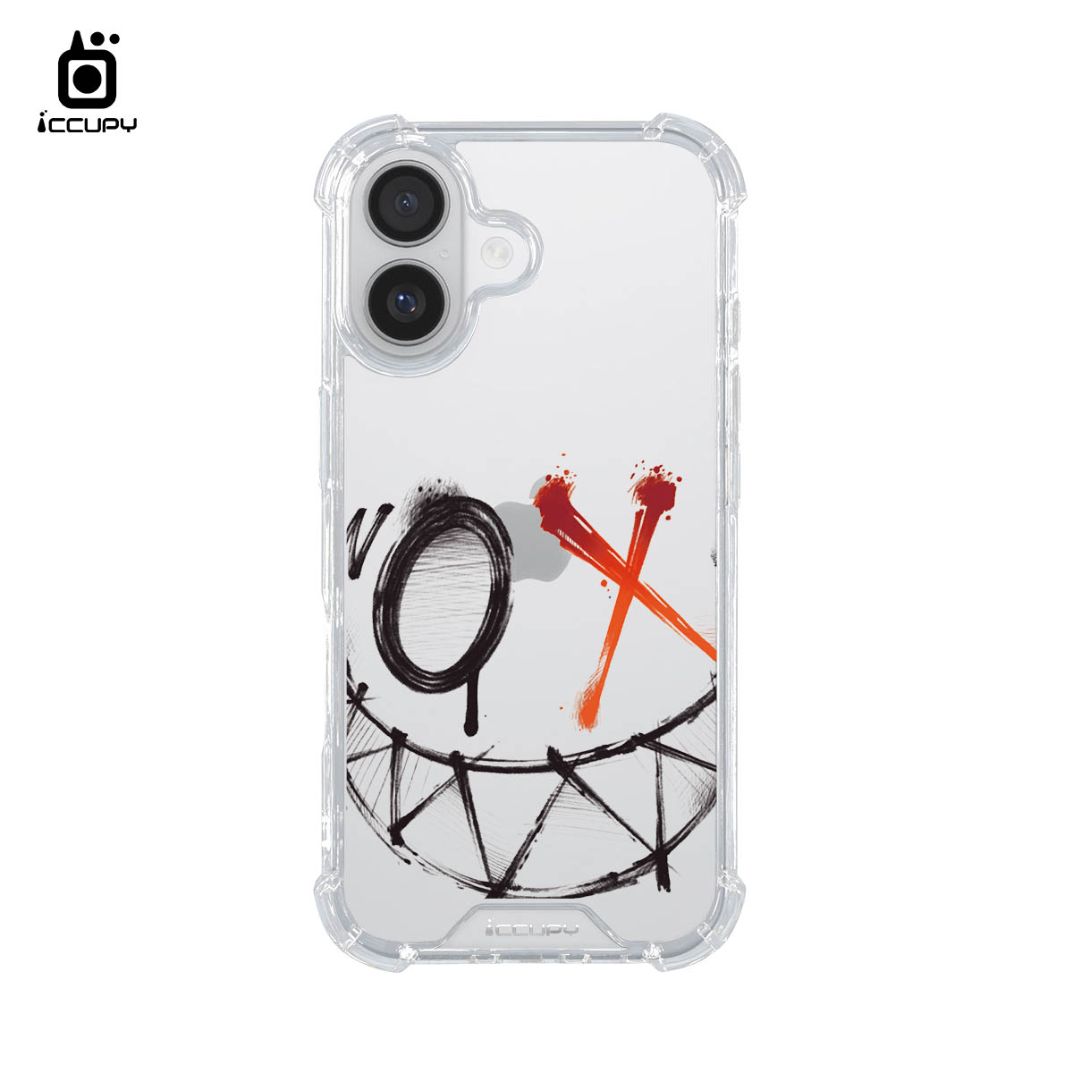 【淨恆HERMAN｜瘋狂笑靨】IQ CASE 角粒殼 For iPhone 17-黑占iCCUPY