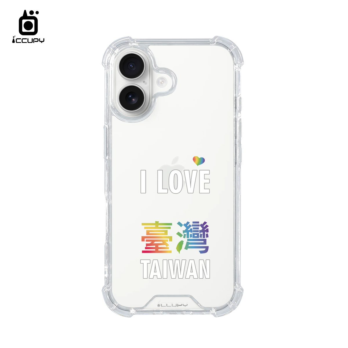【我愛台灣A(彩)】iQ CASE角粒殼 For iPhone 17 -黑占iCCUPY