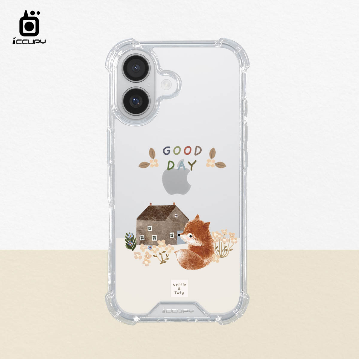 【森森物語｜花花小狐】IQ CASE 角粒殼 For iPhone 17-黑占iCCUPY