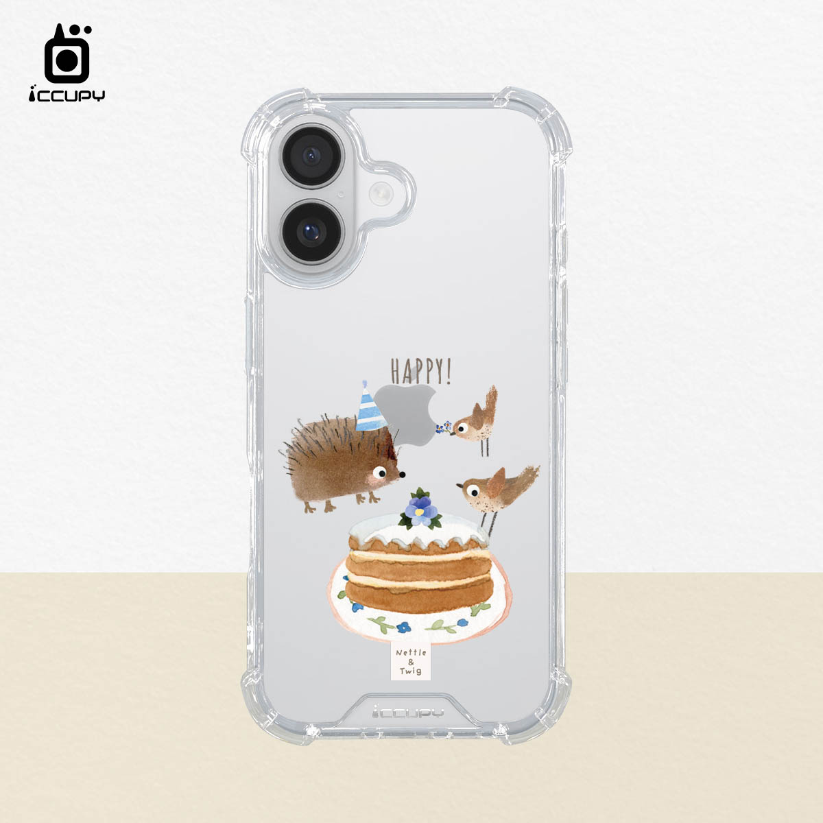 【森森物語｜點心時光】IQ CASE 角粒殼 For iPhone 17-黑占iCCUPY