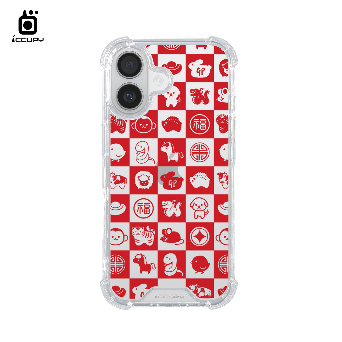 【十二生肖】iQ CASE角粒殼 For iPhone 17 -黑占iCCUPY