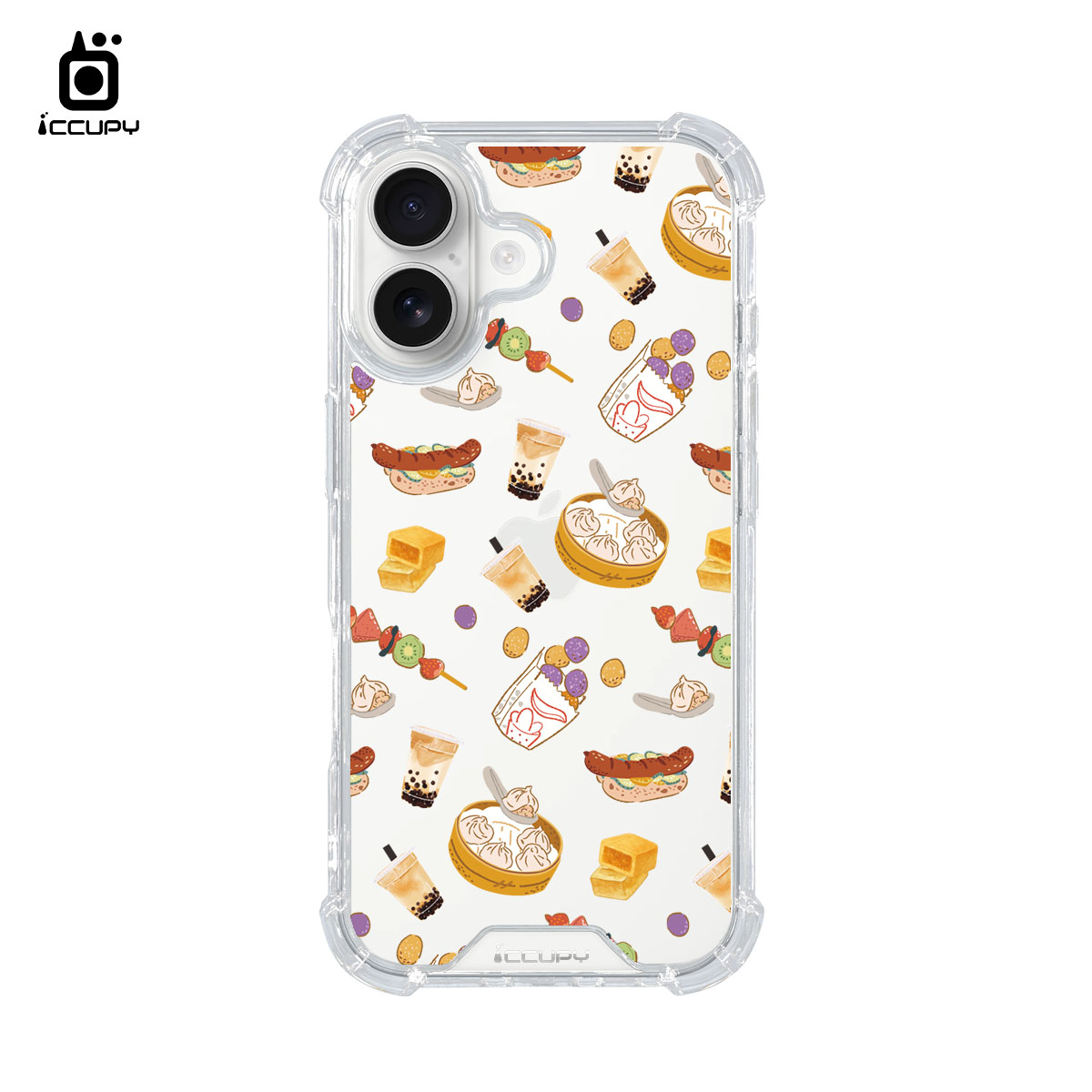 【台灣小吃】iQ CASE角粒殼 For iPhone 17 -黑占iCCUPY