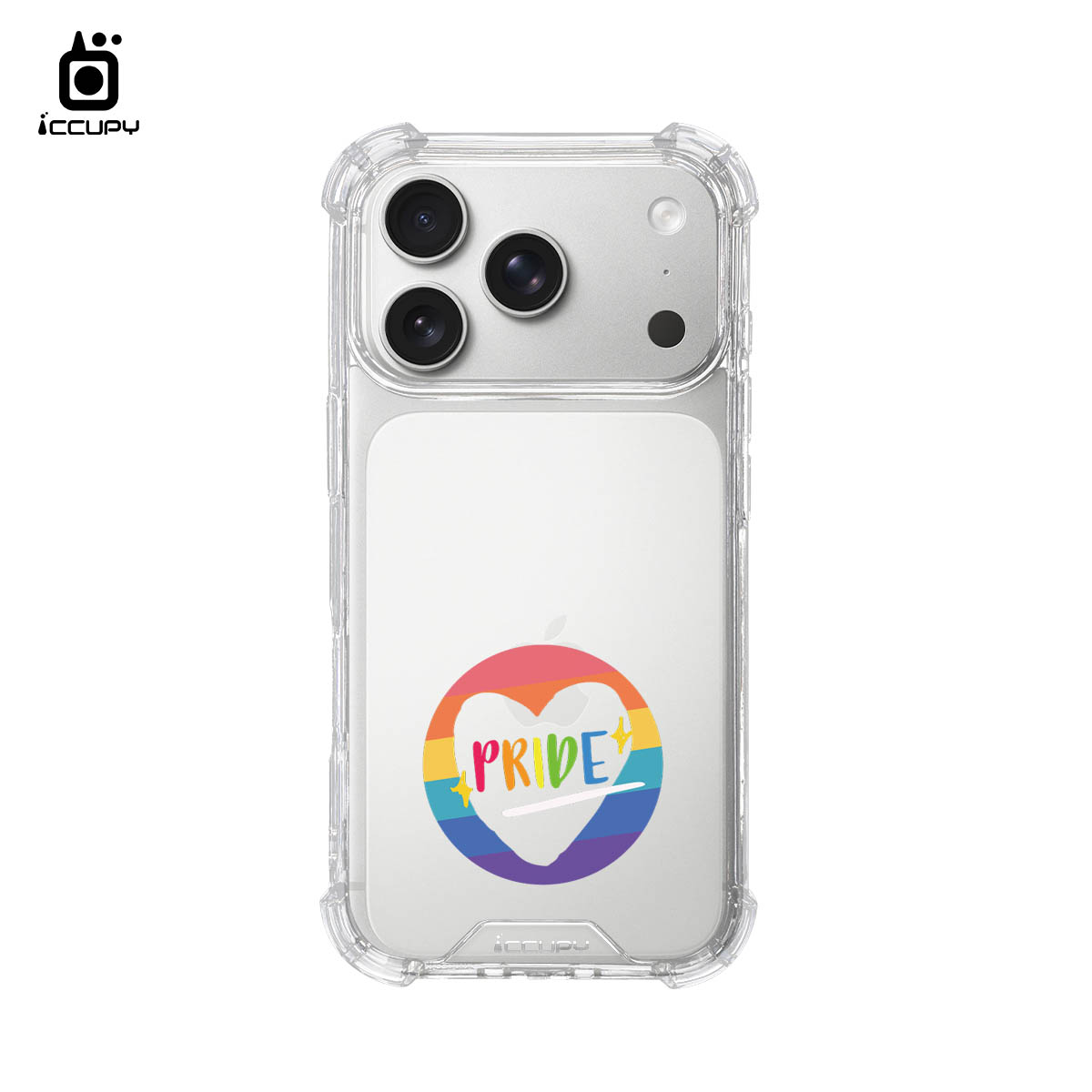 【LGBTQIA+🌈|愛心圈】iQ CASE角粒殼 For iPhone 17 Pro-黑占iCCUPY