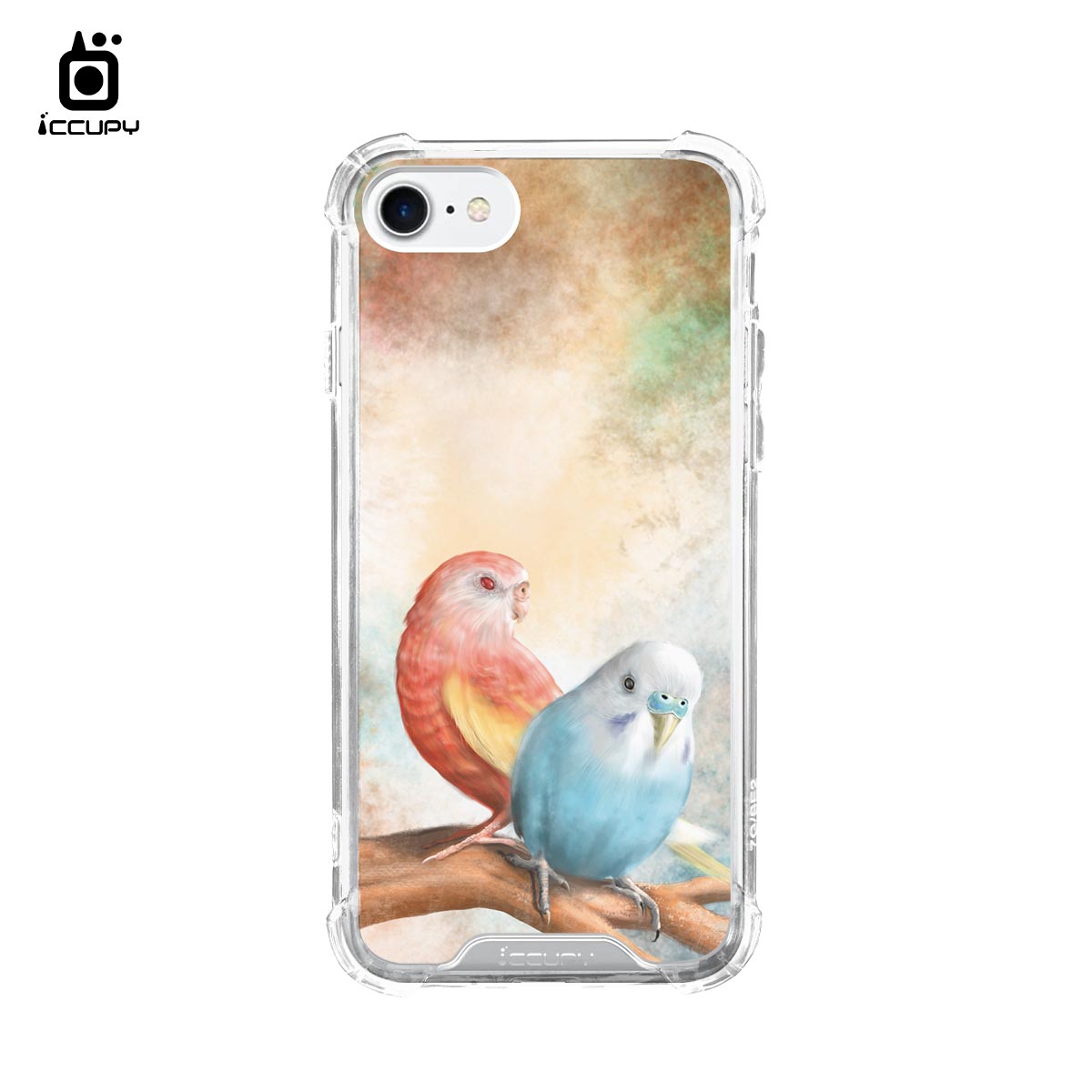 【Lin.mo里莫｜PARROT】IQ CASE 角粒殼 For iPhone 7-黑占iCCUPY