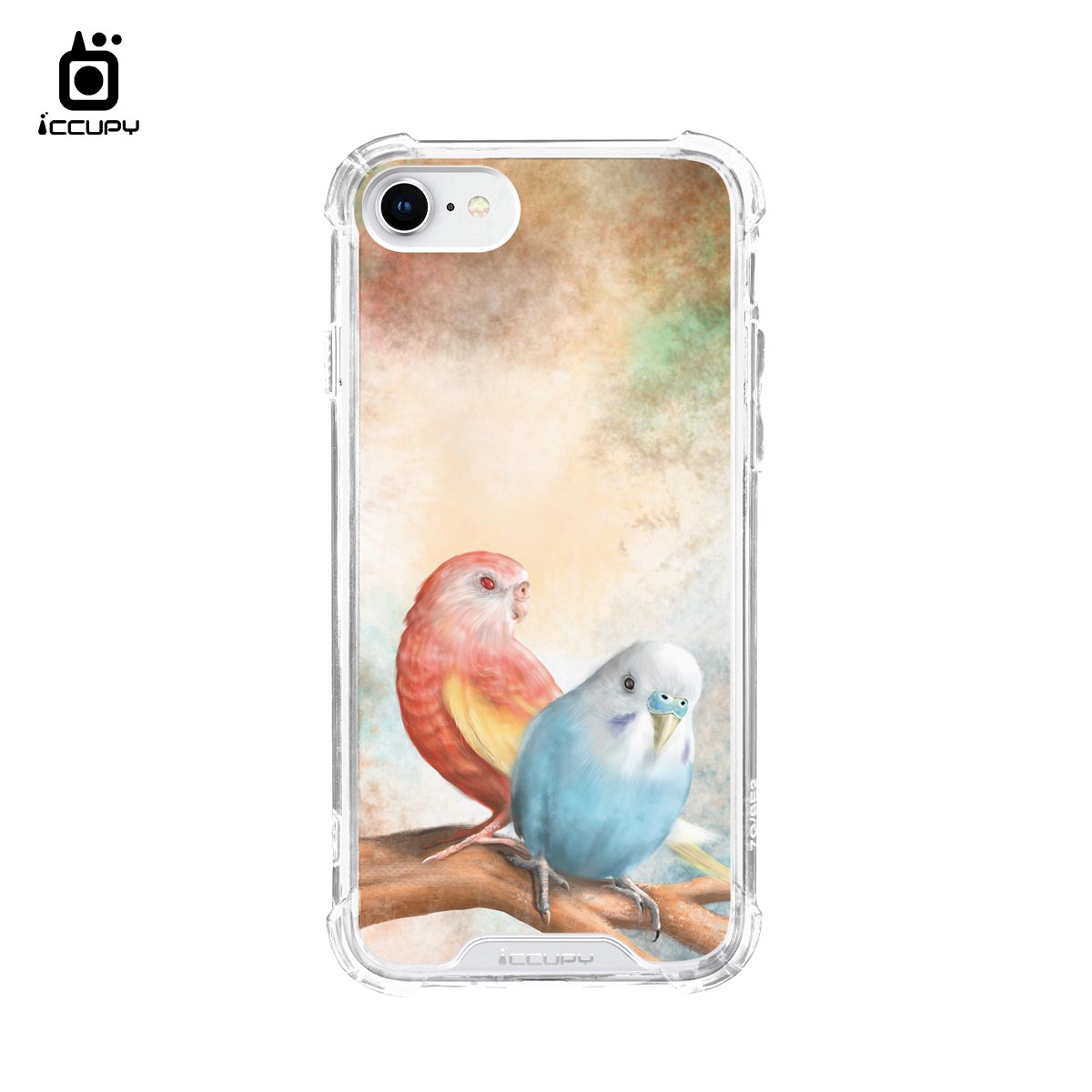 【Lin.mo里莫｜PARROT】IQ CASE 角粒殼 For iPhone 8-黑占iCCUPY