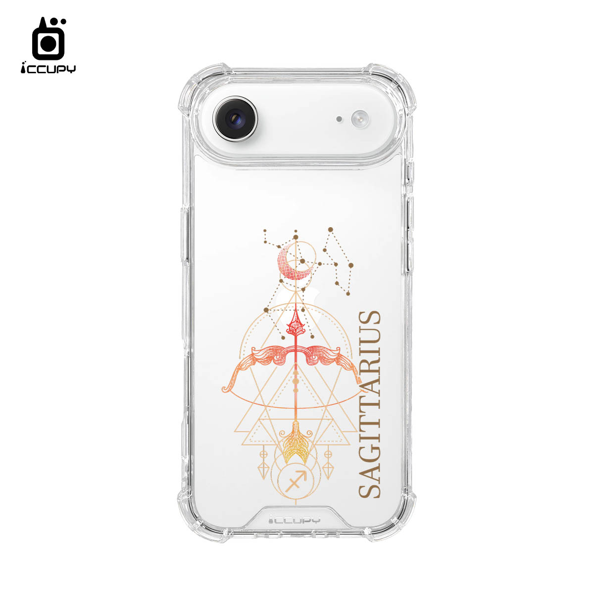 【占星-射手座】iQ CASE角粒殼 For iPhone Air-黑占iCCUPY