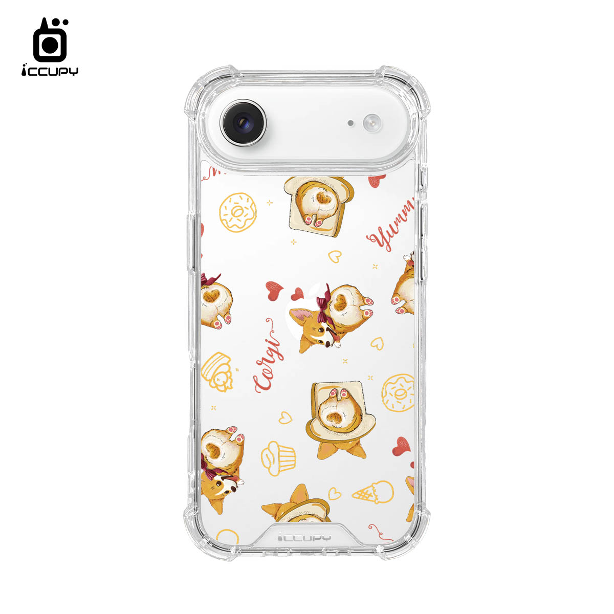 【柯基扭屁屁B】IQ CASE 角粒殼 For iPhone Air-黑占iCCUPY