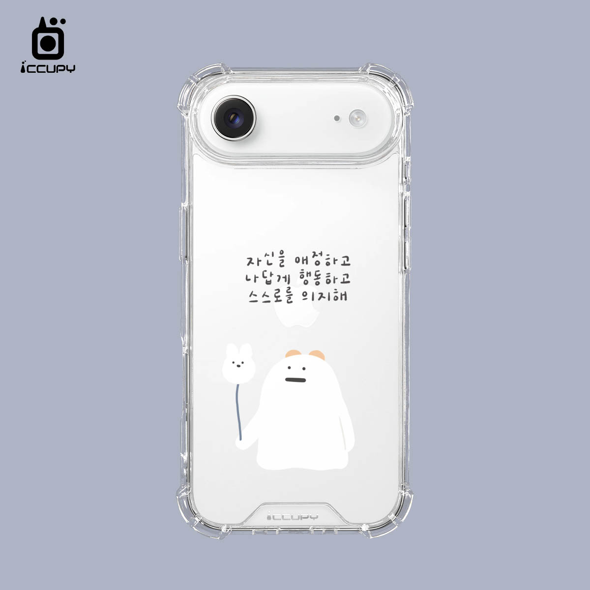 【懶懶怪|愛自己(韓文)】IQ CASE 角粒殼 For iPhone Air-黑占iCCUPY