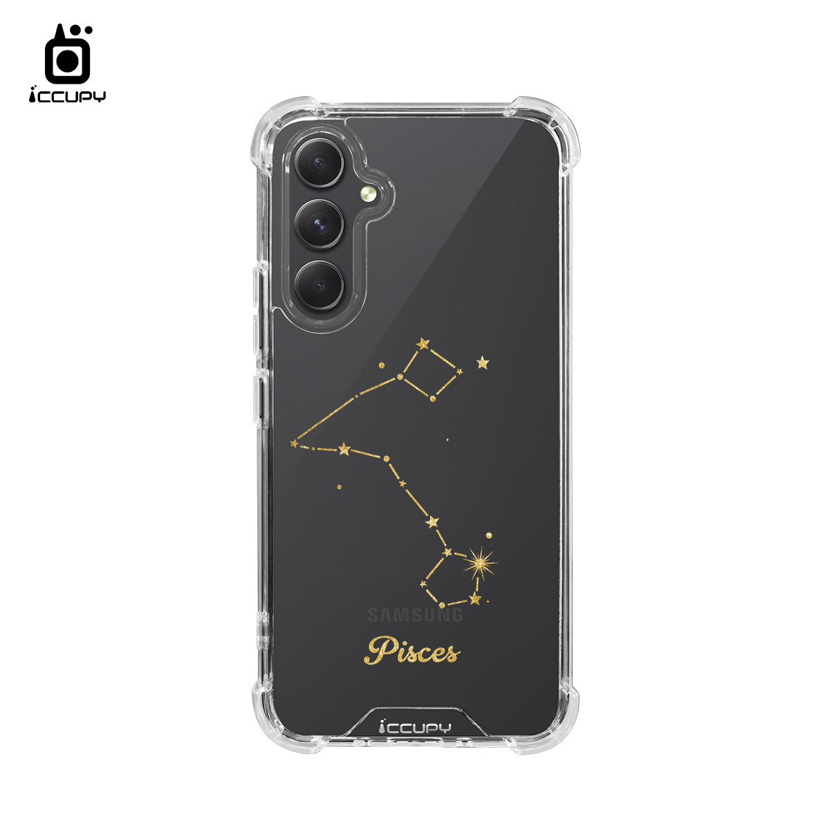 【星空-雙魚座】iQ CASE角粒殼 For SAMSUNG A54-黑占iCCUPY