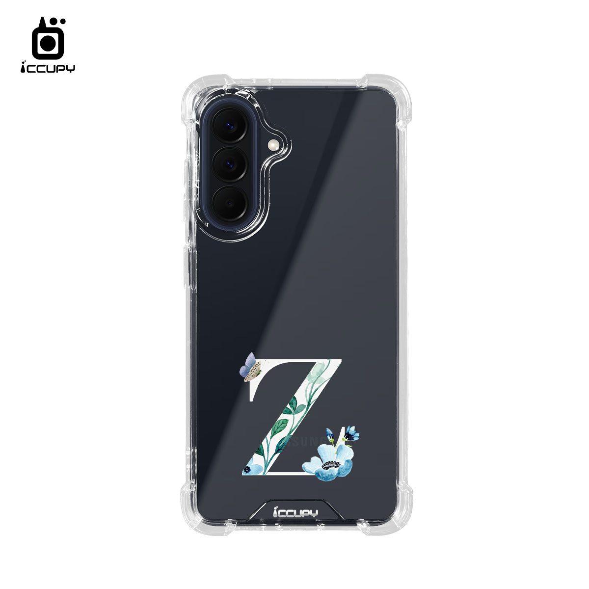 【花漾字母Z｜白字】IQ CASE 角粒殼 For SAMSUNG A57-黑占iCCUPY
