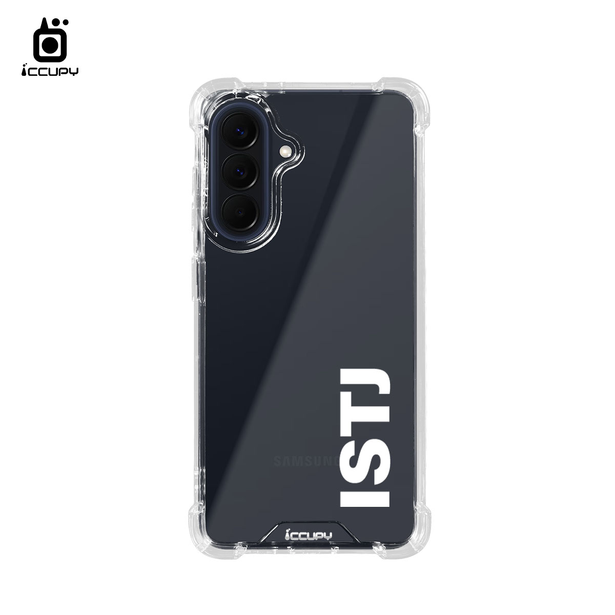 【MBTI｜字母系列ISTJ 物流師(白色)】IQ CASE 角粒殼 For SAMSUNG A57-黑占iCCUPY